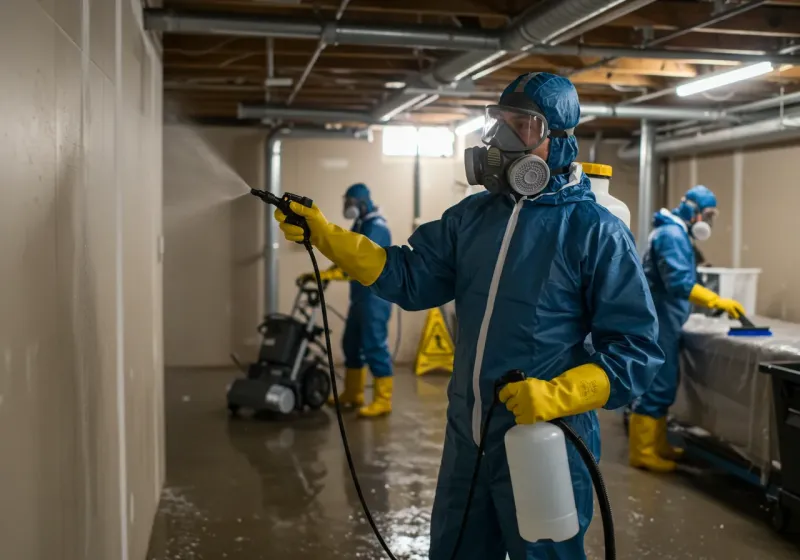 Basement Sanitization and Antimicrobial Treatment process in Princeton, MN